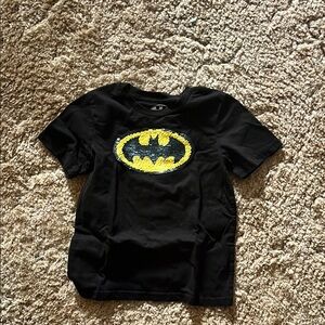 Batman Black and Yellow Kids Short Sleeve Tee